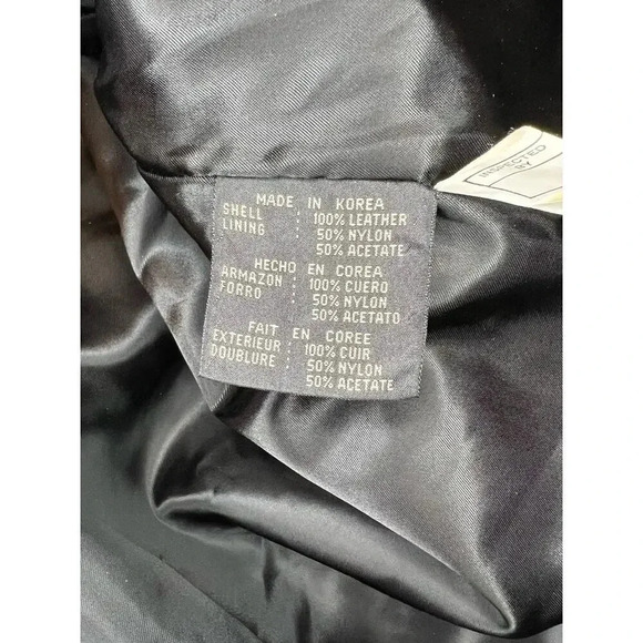 Vintage Colebrook & Co black leather coat, size L. - Picture 7 of 10